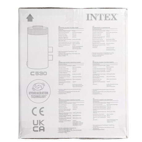 INTEX Кристальная чистота фильтрующий насос картриджный "C530", 220V,2006л/час,картридж тип А, 26604