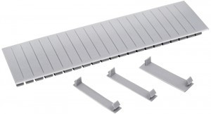 IEK заглушка 12 модулей для боксов (корпусов) СЕРАЯ YZM10-12