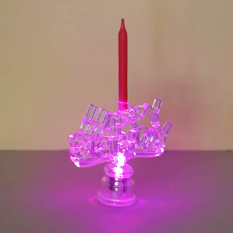 FNtastic Набор свечей для торта с подставкой с подсветкой LED, 3 цвета