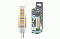 TDM G4 220V 5W(475lm) 4000К 4K, 16x55мм пластик SQ0340-0217