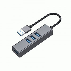 Концентратор USB 3.0 Gembird UHB-C454, 4 порта, кабель 17см