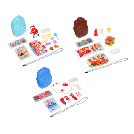 ИГРОЛЕНД Набор игровой в чемодане, мини, PP, ABS, картон, 12х6х18,5 см, 3 дизайна