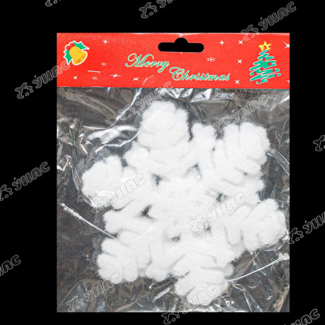 Подвеска-украшение G015 Снежинки 2шт 14см (материал:пенополиэтилен) (500)