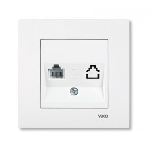 VIKO by Panasonic KARRE роз. телеф. (RJ11) крем   90960113