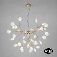 Bogate&#039;s Люстра G4 36x3W 715x900 металл белый/перламутровое золото Foglia 342 a053995