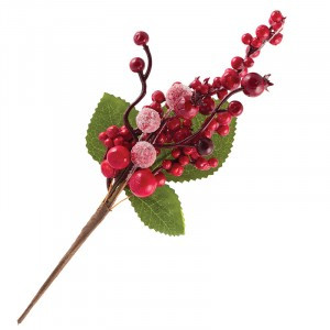 Украшение "Ветка с ягодами" SYFD-3919154 Волшебная страна