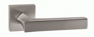 Ручка дверная компл.квадрат.основ. РЕНЦ Равенна никель супер матовый INDH 302-03 MSN