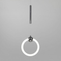 Eurosvet св-к подвесной св/д 770lm 200х0х1350 акрил /бел/чёрн жемчуг Rim 90165/1 a055382