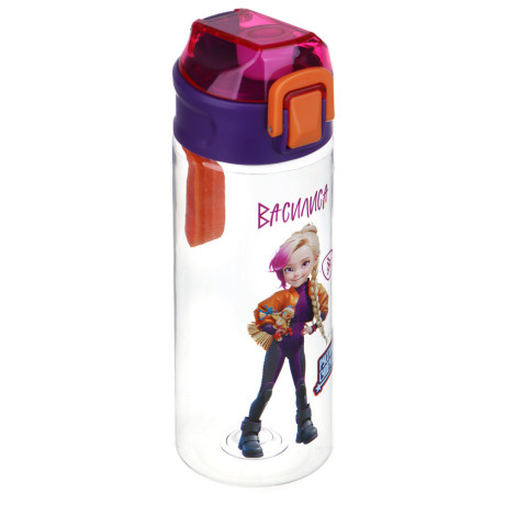 BY Русские Супергерои Бутылка спортивная, 7.3x21.3см, 600мл,"Василиса", PC, PP