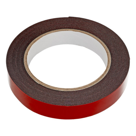 Лента клейкая на вспененной основе усиленная, двусторонняя, черная, 19 мм х 5 м Matrix