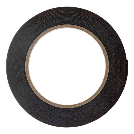 Лента клейкая на вспененной основе усиленная, двусторонняя, черная, 19 мм х 5 м Matrix