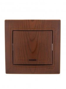 Lezard Мира выкл. СУ 1 кл. 10А (инд.) сосна (корпус PC) 701-0801-111