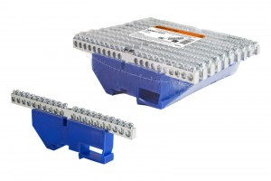 TDM Шина "N" нулевая с изолятором на DIN-рейку 6x9мм стойка бол. 20 групп никел. (10!) SQ0801-0331