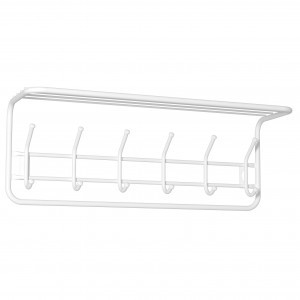 Вешалка с полкой (6 крюч.) 73*26,5*22см (БЕЛЫЙ) ВСП7Б под заказ ЗМИ