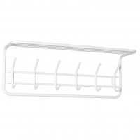 Вешалка с полкой (6 крюч.) 73*26,5*22см (БЕЛЫЙ) ВСП7Б под заказ ЗМИ