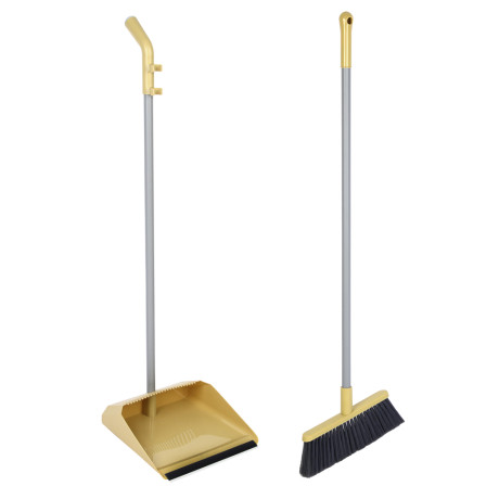 VETTA Набор с длинной ручкой щётка + совок, полипропилен, щётка: 88х26 см, совок: 83,5х25 см