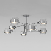 Eurosvet люстра 8x60W E14 800x800x345 IP20 70127/8 хром/стекло/прозр. ARCADA a056958