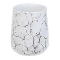 VETTA Стакан для ванной комнаты, 400 мл, 10,5x9x9 см, керамика, &quot;Космос&quot;, мрамор белый