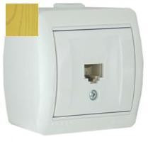 Lezard Ната роз. телеф. ОУ 1 мест. ольха (RJ11) (корпус PC) 710-0700-137