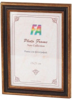Фоторамка FA пластик "Оптима" тёмный орех 10х15 8106