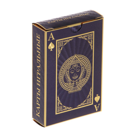 Карты игральные, пластиковые с фольгированным слоем, 54 карты, 2 цвета