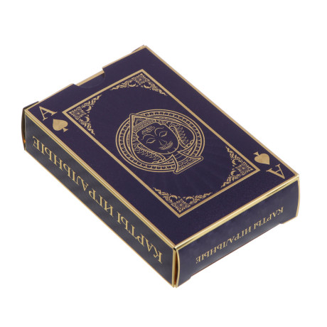 Карты игральные, пластиковые с фольгированным слоем, 54 карты, 2 цвета