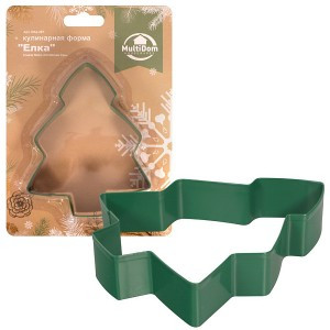 Форма кулинарная "Елка", 12,5*10,5*2,5см (кратность 6!!!), нерж сталь DA2-297 Мультидом