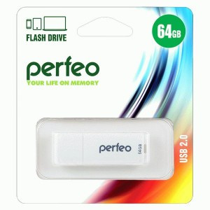 Флэш-диск USB 64GB Perfeo Perfeo C04 White