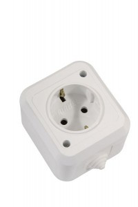 Makel роз. ОУ 1 мест. бел. (земля, п/герм., IP44) 18308