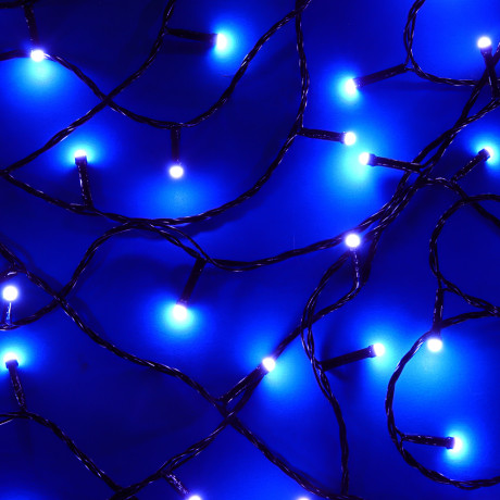 СНОУ БУМ Гирлянда эл. вьюн катушка 50м, 500LED, белый, 8 режимов, ПВХ черный, 220В