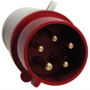 EKF вилка силовая CEE переносная 045 3Р+РЕ+N 125А 380В IP67  ps-045-125-380