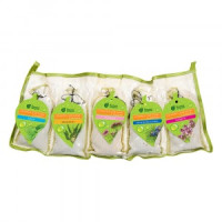 Набор Запарок в сумочке 5шт (Мята, Эвкалипт,  Душица, Можжевельник,Чабрец) Банные штучки