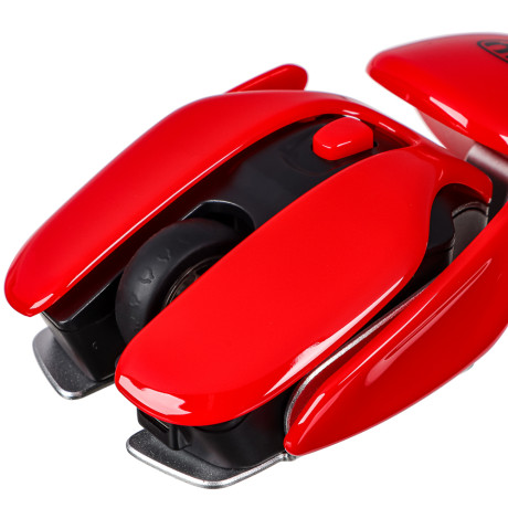 BY Компьютерная мышь беспроводная Bille, 1000/1200/1600DPI, 2.4GHz, 300мАч, корпус алюминий, красный