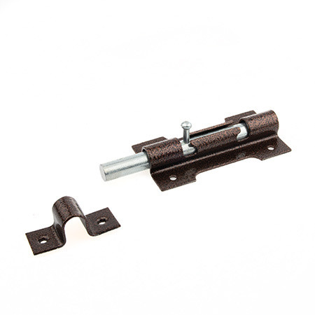 Засов накл. "Делга" Круглый ригель (Медь) Большой \35