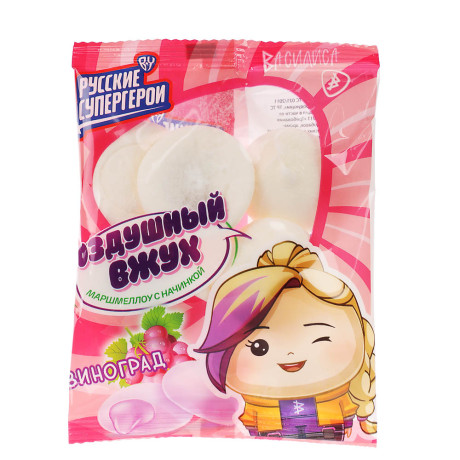 BY Русские Супергерои Маршмеллоу с начинкой 15 гр.