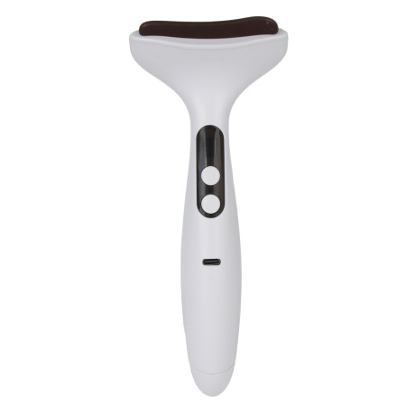 LEBEN Массажер для лица Гуаша, 2 режима, 1500мАч, белый