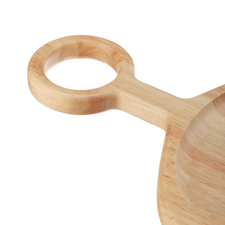 SATOSHI Менажница с ручкой, гевея, 32х24.5х2см