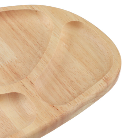 SATOSHI Менажница с ручкой, гевея, 32х24.5х2см