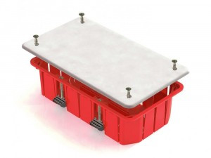 GREENEL Коробка распред. СУ 172х96х45мм для полых стен с крышкой пласт. лапки оранж. (70шт) GE41026