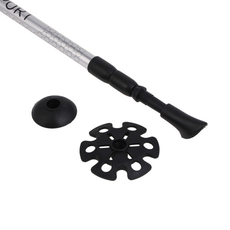 Набор палок для скандинавской ходьбы тм BY SPORT, 2шт, телескопические 65-135см, алюм 6061, пробка