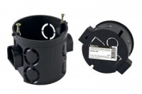 TDM Установочная коробка СУ D68х62мм углублен саморез стык. уз черн IP20 инд. штрихкод SQ1402-1905