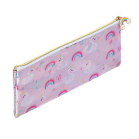 ЦАРЕВНА ЛЕБЕДЬ Пенал плоский, 20,5х8,5см, ПВХ с эффектом &quot;металлик&quot;