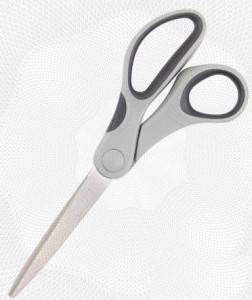 Ножницы Attache 180 мм с пласт. прорезинен. эллипт. ручками, цвет вассорт. 167356