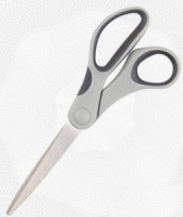 Ножницы Attache 180 мм с пласт. прорезинен. эллипт. ручками, цвет вассорт. 167356