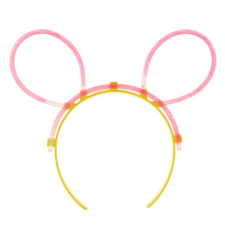 Неоновый ободок, диаметр ободка 10,5см, пластик, 4 цвета