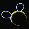 Неоновый ободок, диаметр ободка 10,5см, пластик, 4 цвета