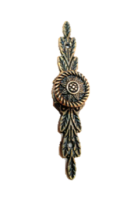 Ручка-кнопка на планке &quot;Ломбардия&quot; 18х84мм, бронза