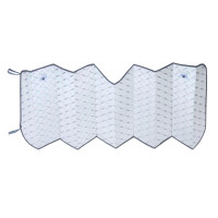 ЕРМАК Шторка солнцезащитная на лобовое стекло, 145x70см, серебристая, складная