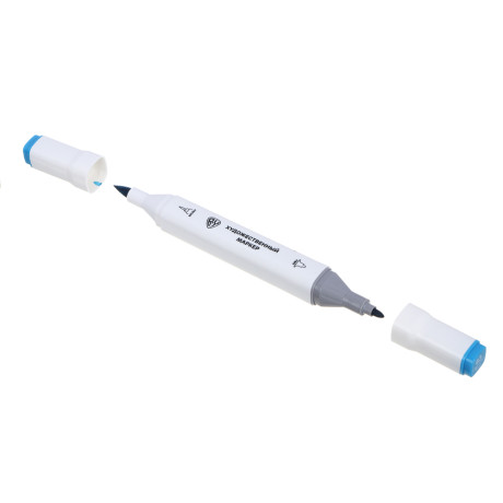 BY Русские Супергерои Маркеры худож., 36цв., 2-стор. (круг./кисточка), коробка-подставка на магните