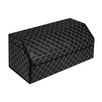 ЕРМАК Органайзер багажника, 65х30х28 см, экокожа, Premium, черный